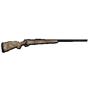 Weatherby VHH270NR6B Vanguard Outfitter 270 Win 5+1 24" Threaded/Spiral Fluted, Graphite Black Barrel/Rec, Tan with Brown & White Sponge Synthetic Stock, Accubrake Muzzle Brake, Adj. Trigger