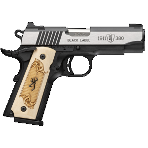 Browning 1911-380 380 ACP 3.6 Inch Barrel 10 Rounds Stainless Frame Wood Grips
