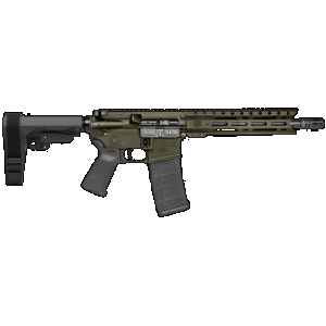 Diamondback DB1916K101 DB15 5.56 NATO 30+1 10" OD Green Cerakote Heavy Barrel 9" M-LOK Handguard 7075-T6 Aluminum SBA3 Brace Magpul MOE Grip
