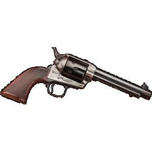 Taylors & Company 556202DE Short Stroke Smoke Wagon 45 Colt (LC) 6rd 5.50" Blued Cylinder & Barrel Color Case Hardened Steel Frame Checkered Walnut Navy Size Grip (Taylor Tuned)