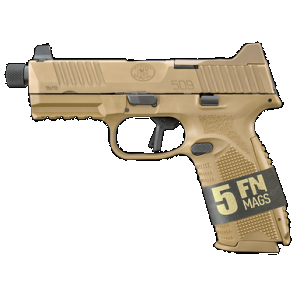 FN 509 Tactical 9mm Luger 4.5" 10 Rounds Flat Dark Earth Optic Ready Left Hand