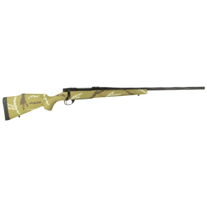 Weatherby Vanguard Outfitter 6.5 PRC 24 Inch 3+1 Tan with Brown and White Sponge Synthetic