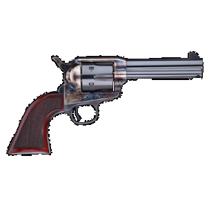 Taylors & Company 556204DE Short Stroke Smoke Wagon 357 Mag 6rd 4.75" Blued Cylinder & Barrel Color Case Hardened Steel Frame Checkered Walnut Navy Size Grip (Taylor Tuned)