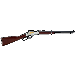 Henry H004GE Golden Eagle 22 Long Rifle 20 Inch 16 Nickel Plated American Walnut