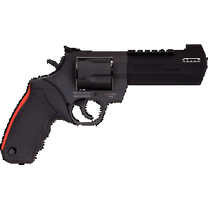 Taurus 2454051RH Raging Hunter 454 Casull 5rd 5.12" Matte Black Oxide Steel Black Rubber with Integrated Red Cushion Insert Grip