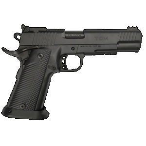 Rock Island Armory TCM TAC Ultra "Armor Series" FS 1911 Pistol - Black | .22 TCM | 5" Barrel | 17rd | Fiber Optic Front Sight w/ Adj. Rear | G10 Tactical Grips