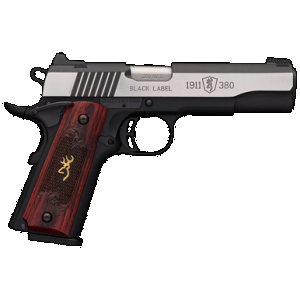 Browning 1911-380 380 ACP 4.25" 8 Rounds Blackened Stainless Steel Finish