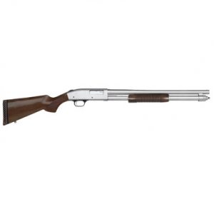 Mossberg 590 Persuader 12 Gauge 20 Inch 8 Rounds Chrome Wood