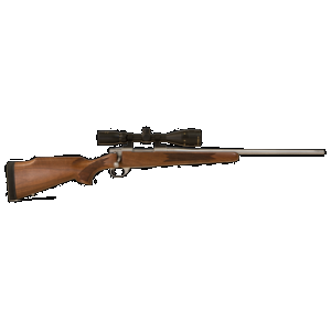 Howa HWH65CTS M1500 Standard Hunter 6.5 Creedmoor 5+1 22" Stainless Steel Threaded Barrel, Stainless Steel Receiver, Fixed Walnut Stock, *Scope Not Included*