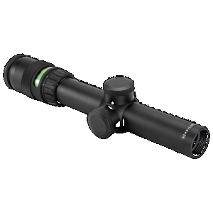 Trijicon 200057 AccuPoint Black Hardcoat Anodized 1-4x 24mm 30mm Tube Illuminated Green Triangle Post Reticle