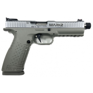 Arsenal Firearms Strike One Mark II Pistol - Silver / Stainless | 9mm | 5.5" Threaded Barrel | 2 x 17rd Mags | Straight Trigger | Fiber Optic Front Sight