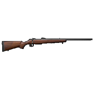 CZ-USA 07701 CZ 600 American ST1 223 Rem 5+1 24" Threaded, Black Barrel/Rec, Grade A Dark Walnut Stock, Adj. Trigger