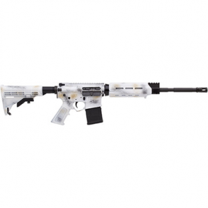 Alex Pro Firearms Arctic 5.56x45 NATO, 16in. Barrel, 30rd, Mil-spec A2 Grip & M4 Stock - White