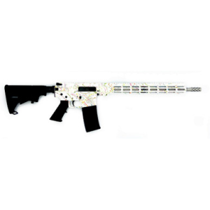 Great Lake Firearms GLFA AR15 Rifle .223 Wylde 16" 30 Rounds White Saved By The Splatter