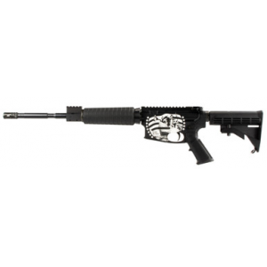 Alex Pro Firearms Delta Carbine 5.56x45 NATO, 16in. Barrel, 30rd, Mil-spec A2 Grip & M4 Stock. Delaware Crossing Graphic - Black
