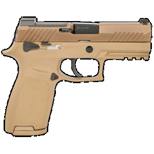 Sig Sauer P320 M18 *CA Compliant, 9mm Luger, 3.9in. Barrel, 10rd, Coyote PVD Stainless Steel Frame/Slide Coyote Polymer Grips - Coyote (320CA9M18MSCA)