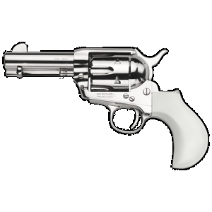 TAYLORS & Company 200072 1873 Cattleman 45 Colt (lc) Caliber With 3.50" Barrel, 6rd Capacity Cylinder, Overall Nickel-plated Finish Steel & Ivory Birdshead Synthetic Grip