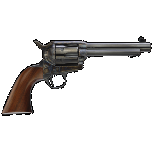 Taylors & Company 5001DE 1873 Gunfighter Deluxe 45 Colt (LC) 6rd 5.50" Blued Cylinder & Barrel Color Case Hardened Steel Frame Walnut Army Size Grip (Taylor Tuned)