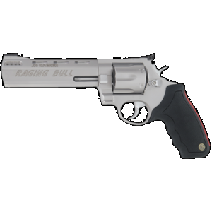 Taurus Raging Bull 44 Remington Magnum 6.5" 6 Rounds Stainless Rubber Grip