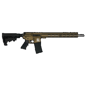Great Lakes Firearms GL15223SSBRZ AR-15 223 Wylde 30+1 16" Stainless Barrel, Bronze Cerakote Receiver, Full Picatinny Rail, Black Collapsible Stock, Polymer Grip