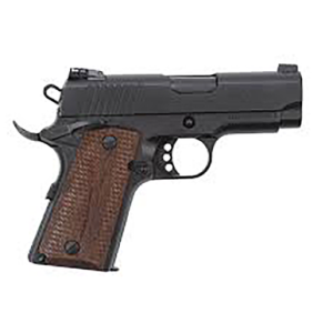 EAA GIRSAN 390038 MC1911 SC Compact 9mm Luger 9+1, 3.40" Black Steel Barrel, Blued Optic Ready/Serrated Slide, Black Aluminum Frame w/Beavertail, Laminate Grips Ambidextrous