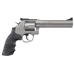 Sar Usa SAR USA SARSR38ST6 SAR SR 38 Special/357 Mag 6 Shot, 6" Stainless Steel Barrel, Cylinder & Frame w/Black Finger Groove Grip, Drop Safety/Hammer Block Safety, Exposed Hammer - $477.90 at Shooting Surplus