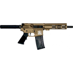 Great Lakes AR-15 Pistol .223 Wylde 30rd Magazine 7.5" Nitride Barrel Bronze Finish