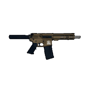 Great Lakes Firearms GL15223SSPBRZ AR-15 Pistol 223 Wylde 30+1 7.50" Stainless Barrel, Bronze Rec, 7" M-LOK Handguard, Buffer Tube (No Brace), Black A2 Grip