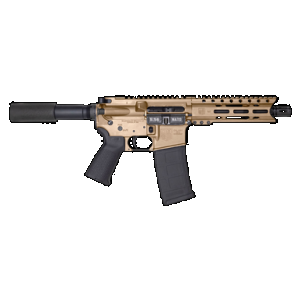Diamondback DB1912K061 DB15 AR Pistol Carbine Length 5.56x45mm NATO 30+1 7" Heavy Barrel w/A2 Flash Hider, 6" M-Lok Handguard, Flat Dark Earth Buffer Tube Foam Pad Stock, Magpul MOE Grip
