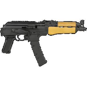 Century Arms Romanian Draco 9S AK-47 Pistol - Black | 9mm | 11.14" Barrel | Wood Handguard | Picatinny Optics Rail