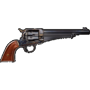 Taylors & Company 550383 1875 Army Outlaw 45 Colt (LC) Caliber with 7.50" Blued Finish Barrel, 6rd Capacity Blued Finish Cylinder, Color Case Hardened Finish Steel Frame & Walnut Grip