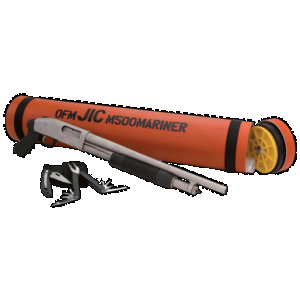 Mossberg 500 JIC Cruiser 12GA, 18.5in. Barrel, 5rd, Black Pistol Grip & Forend. Incl. Water Resistant Tube/Case and Survival Kit-In-A-Can - Gray (52340)
