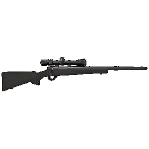 Howa M1500 Hogue GamePro 2 Rifle 270 Win. Black Scope Package