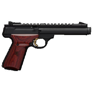 Browning Buck Mark Field Target SR 22 LR 5.5" 10-Round Matte Aluminum Cocobolo Grip