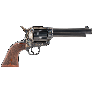 Taylors & Company 555129 Gambler 357 Mag Caliber with 5.50" Blued Finish Barrel, 6rd Capacity Blued Finish Cylinder, Color Case Hardened Finish Steel Frame & Checkered Walnut Grip