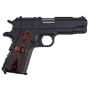 Auto-Ordnance 1911BKOCW 1911 A1 Commander 45 ACP 9+1 4.25" Matte Black Serrated Carbon Steel Slide Matte Black Matte Black Carbon Steel Checkered Wood w/Integrated US Logo Grips Right Hand