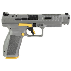 Canik SFx Rival 9mm 5in 18 round Rival Grey with Gold Accents