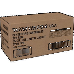 WINCHESTER Ammo W2231000 Usa 223rem 55gr Full Metal Jacket 1000rds *sold By Case 00020892225367 WNW2231000