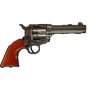 TAYLORS & Company 556101 1873 Cattleman Drifter 45 Colt (lc) Caliber With 4.75" Blued Finish Barrel, 6rd Capacity Blued Finish Cylinder, Color Case Hardened Finish Steel Frame & Walnut Grip