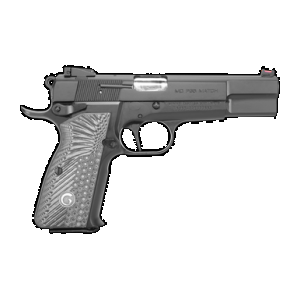 EAA GIRSAN 390465 MCP 35 Match 9mm Luger 15+1, 4.87" Stainless Steel Barrel, Matte Black Serrated Slide, Matte Black Steel Frame w/Beavertail, Black/Gray Checkered Grip, Ambidextrous