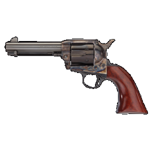 Taylors & Company 555149 1873 Cattleman Gunfighter 45 Colt (LC) 6rd 4.75" Blued Cylinder & Barrel Color Case Hardened Steel Frame Walnut Army Size Grip