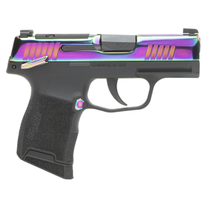 Sig Sauer P365-380 Rainbow, 380 ACP, 3.10 inch, 10+1, Black with Rainbow Accents