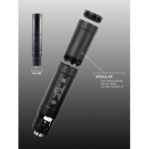 GEMTECH Lunar 9 Aluminum Pistol Suppressor 9mm Luger Black Compatible With All Gm-9 Mounting Options