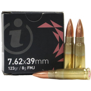 AMMO Inc Igman M67 Ball AMMO Rifle Ammunition 7.62x39mm 123gr Fmj 2460 Fps 15/ct