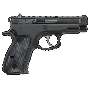 CZ-USA 01190 CZ 75 Compact *CA Compliant 9mm Luger 10+1 3.75" Blued Steel Barrel, Black Serrated Steel Slide, Black Polycoat Steel Frame w/Beavertail, Black Polymer Grip