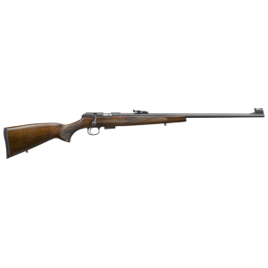 CZ-USA 02303 CZ 457 Lux Full Size 17 HMR 5+1 24" Black Nitride Black Nitride Steel Receiver Turkish Walnut Fixed European-Style Stock