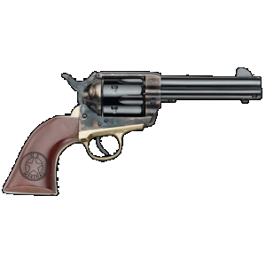 Pietta HF357CHBR434NMUS 1873 Great Western II U.S. Marshal 357 Mag 6rd 4.75" Blued Steel Barrel & Cylinder, Color Case Hardened Steel Frame, Walnut w/Engraved US Marshal's Badge Grip, Exposed Hammer