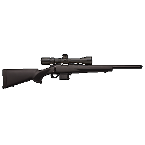 Howa HMA60804BGP M1500 Mini Action Compact 6mm ARC 5+1 20" Black Steel Barrel, Black Drilled & Tapped Steel Receiver, Black Fixed HTI Synthetic Stock, Nikko Stirling GamePro 4-12x40mm