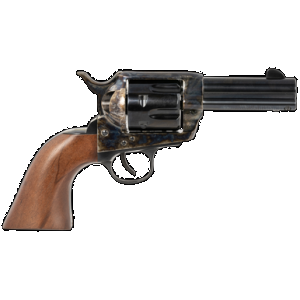 Traditions SAT73005 1873 Frontier 357 Mag 6rd 3.50" Blued Cylinder & Barrel Color Case Hardened Steel Frame Walnut Navy Size Grip