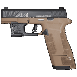 Diamondback DB0301P061 DBAM29 Sub-Compact 9mm Luger 3.50" 17+1 Flat Dark Earth Black Nitride Stainless Steel Slide Black Polymer Grip with Viridian Laser & Holster